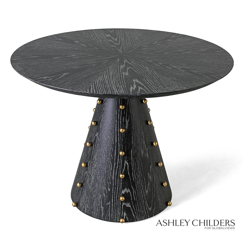 Spheres Center Table, Black, 30"H x 40"L x 40"W