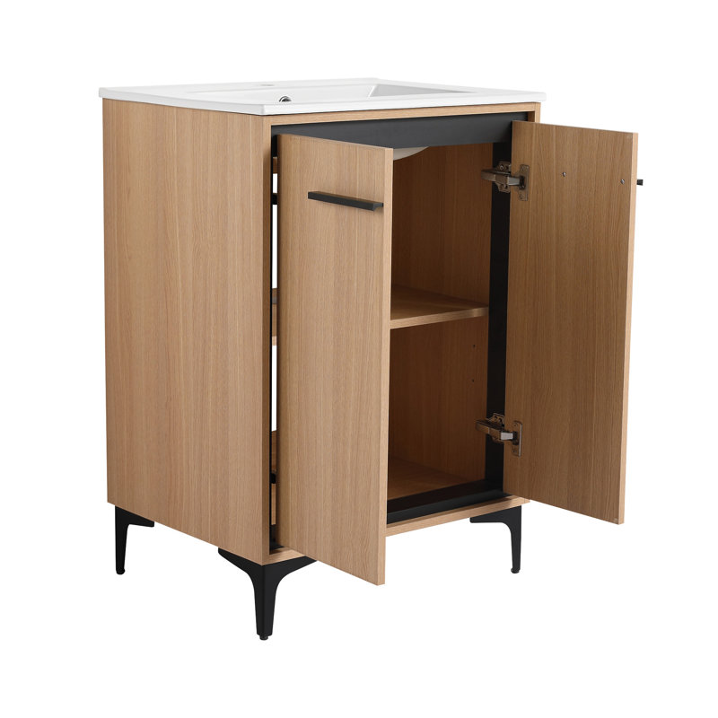 24 Inch Bathroom Vanity Base With Basin