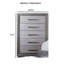 1Pc Chest Transitional Style Bracket Legs Metal Ball Bearing Glides Bar Handles Grey Finish