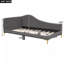 Lit de jour simple tapissier avec tête de lit et accoudoirs, pieds de support, gris-1640277323-1640277324