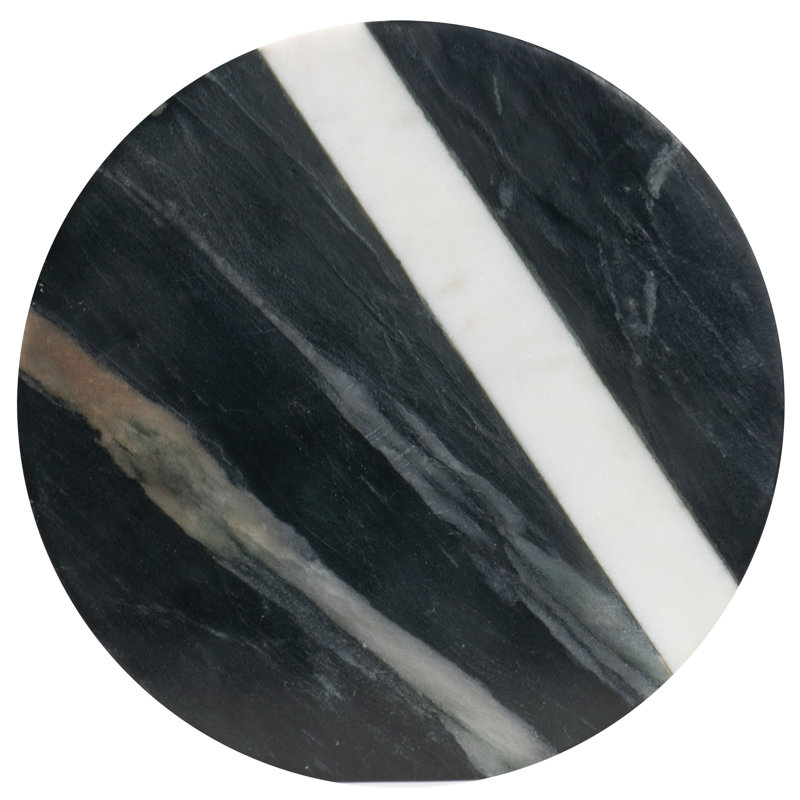 Foreside Home & Garden Marble Large Cutting Board, 8" W x 8" L, Round