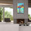 «Pink Flamingo» par Dean Russo, art mural sur toile-1258926624