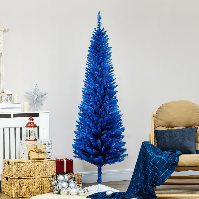 Arbre de Noël artificiel, arbre de Noël mince avec 390 branches et support réalistes, 5.11'