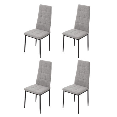 40 cm H Linen Side Chair