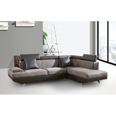 Daphane Upholstered L-Shaped Sectional