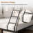 Metal Bunk Bed Twin Over Full Size with Ladder & Guardrail, Metal Bed Frame, Heavy Duty Sturdy Bunk Beds, Black