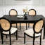 Ensemble de 2 chaises de salle à manger French Country, dossier rembourré en rotin, beige-1534102454-1534102457