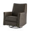Fauteuil inclinable manuel berçant en cuir Jerseyville-1351637238
