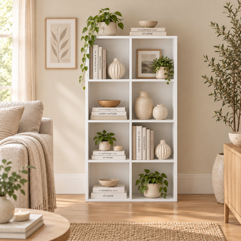 Northville Cube Bookcase, 8 shelves