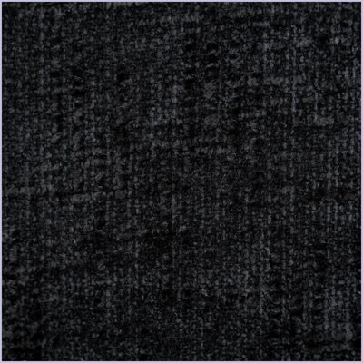 Canapé modulaire moderne en L de 98,42 po avec méridienne en chenille douce, sans assemblage, poches latérales pour le salon | Chenille | Dossier rembourré | Noir