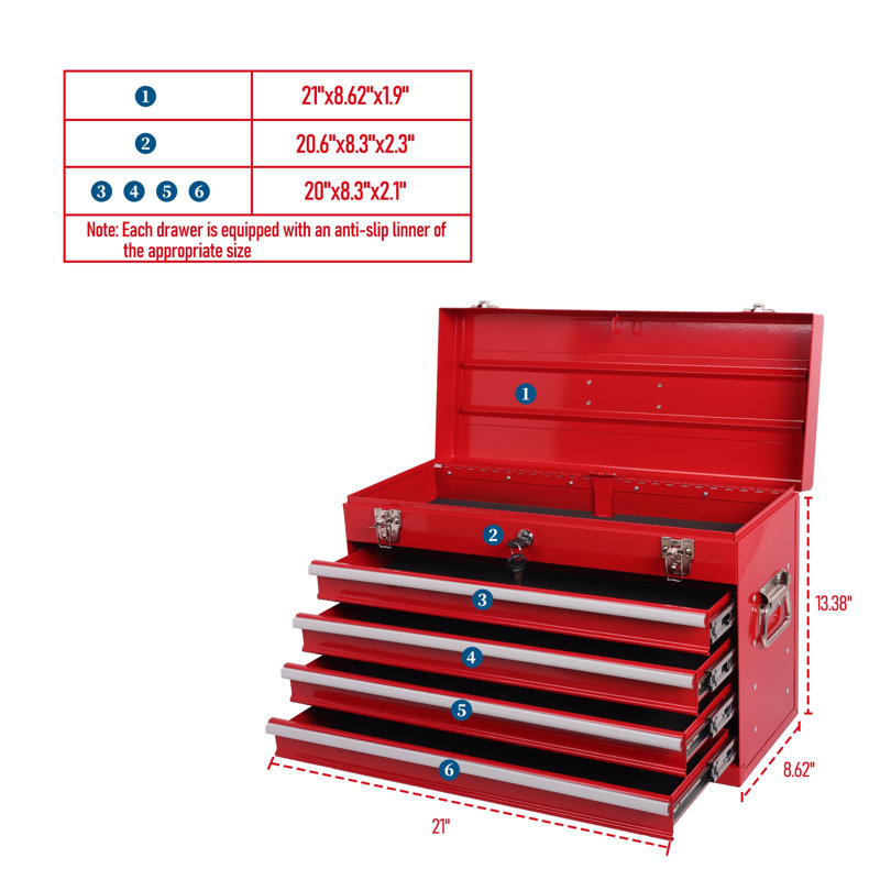 Rolling Metal Tool Chest