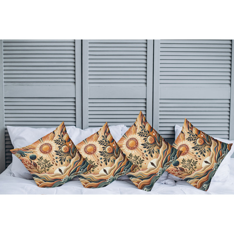 Fabric Reversible Throw Pillow, 24"H x 24"W