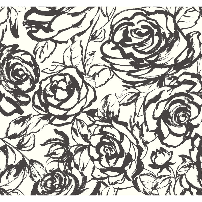 Nelda Black Rose Wallpaper, Black