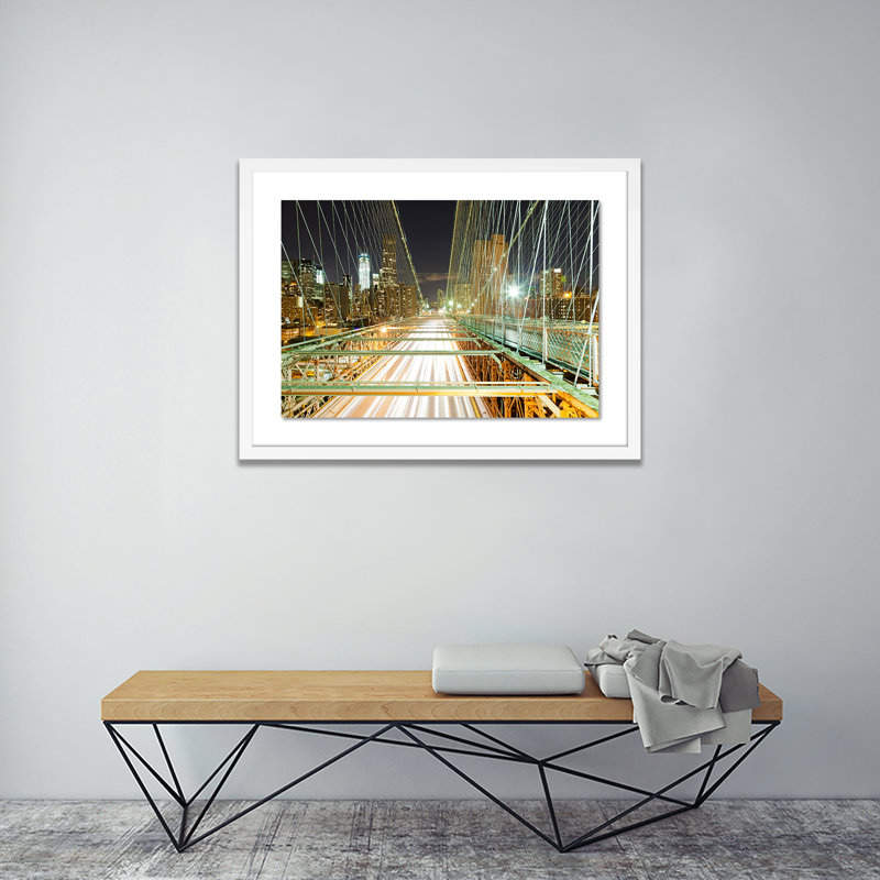 Zoom I Print by Jakob Wagner, White, 18" H x 24" W x 1.5" D