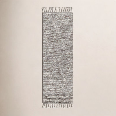 Talon Handmade Wool Gray Rug