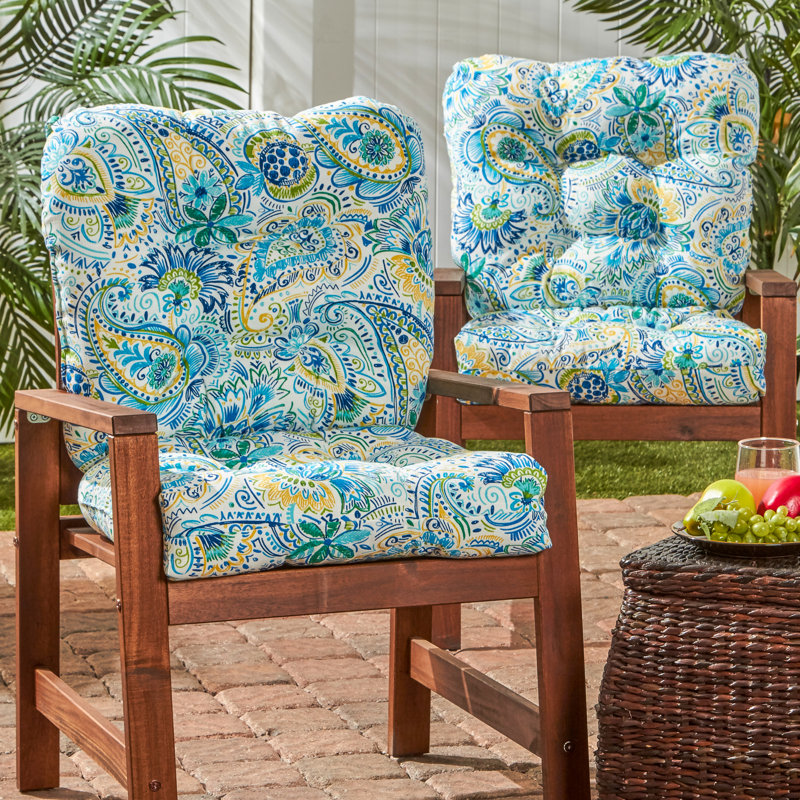 Lester Outdoor Chair Cushion, Baltic, 2, 21" H x 21" W x 21" D