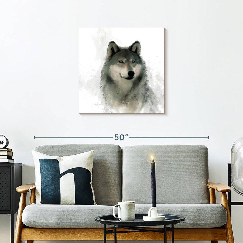 Crowle Rainsoft Wolf, 24" H x 24" W