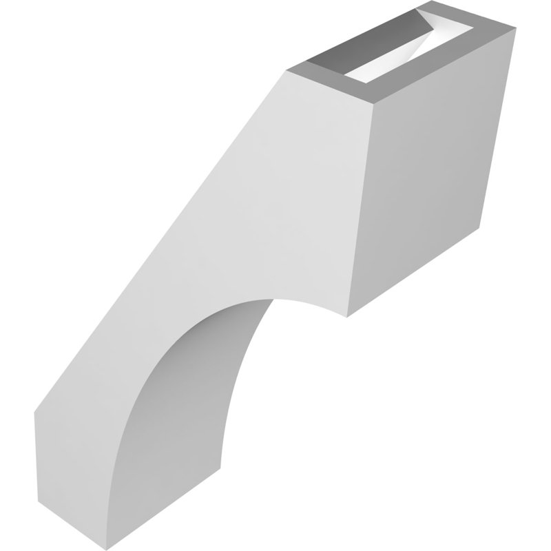 Attelle de genou en PVC de qualité architecturale Westlake, H 10 po x l 3 po x P 6 po