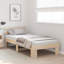 Vidaxl Bed Frame With Headboard Solid Wood Pine-113970937-113970943