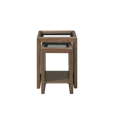 Nesting Tables with Glass Top