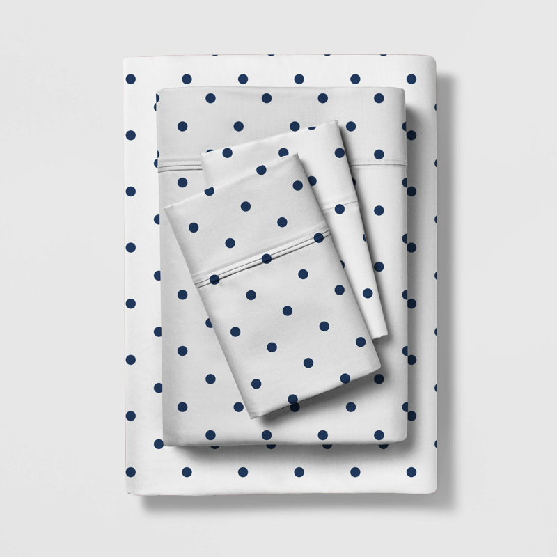 Ensemble de draps légers en mélange de coton brossé infroissable, Ensemble de draps pour très grand lit + un drap-h