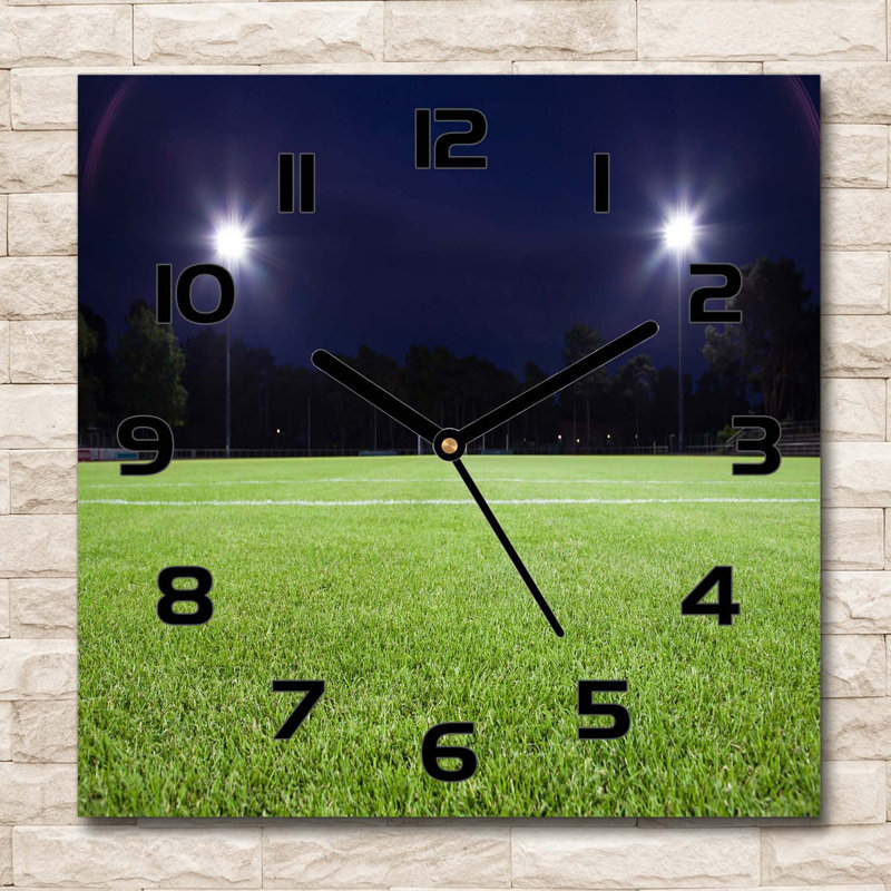 Hawger Glass Wall Clock, Black