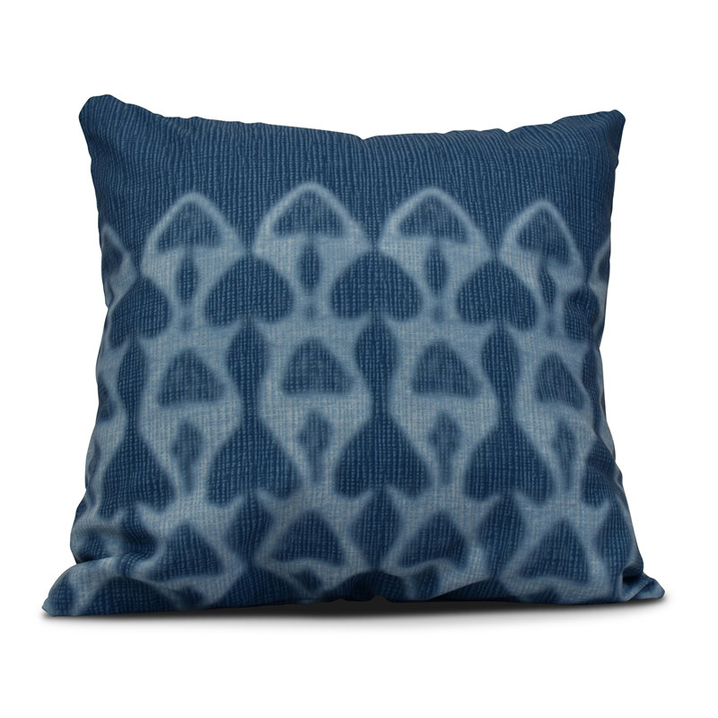 Housse de coussin carrée/insert, H 16 po x l 16 po, Bleu