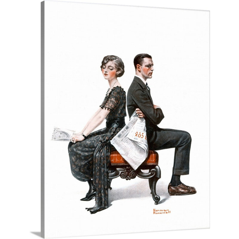 Art mural sur toile Norman Rockwell, Toile tendue, H 20 po x l 16 po x P 1,25 po