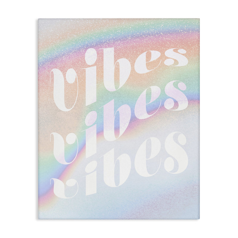 «Vibes over Glam Rainbow» par Daphne Polselli, H 48 po x l 36 po