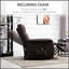 Fauteuil inclinable électrique pour personnes âgées, confortable et sécuritaire avec télécommande et poches latérales-1642593090