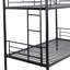 Black Twin Metal Bunk Bed, Space - Saving In Bedroom Design, Strong And Construction, Noise Operation, Easy Assembly Instruction, No Box Spring Required Bed Metal, Over Twin, Saving, Steel Structure,