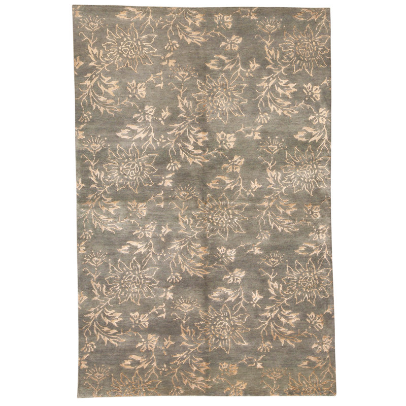 Tapis rectangulaire noué à la main
