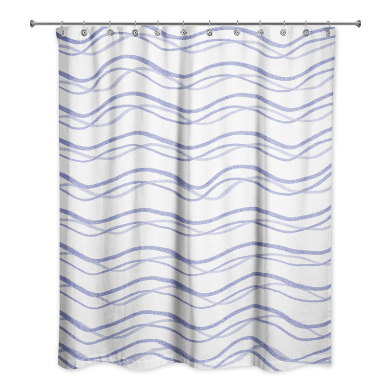 Rideau de douche Rulon, Bleu