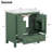 30" Blue Bathroom Vanity with Single Sink, Combo Cabinet Undermount Sink, Bathroom Storage Cabinet with 2 Doors and a Drawer, Soft Closing, Multifunctional Storage, Solid Wood Frame-109013940