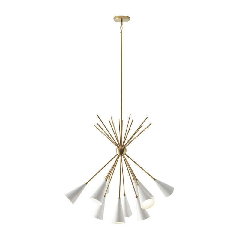 Lustre contemporain en métal Gianne
