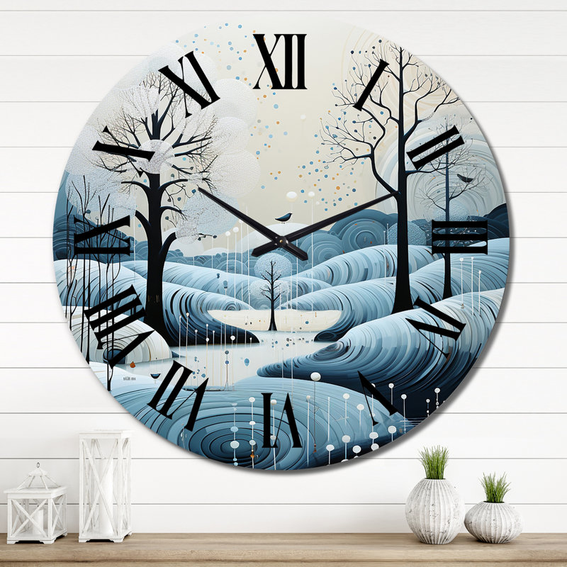 Horloge murale Coallier - Paysages, Très grand