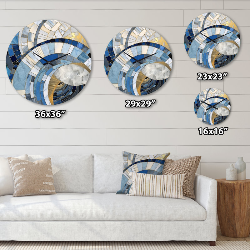 Horloge murale Constructing Realms I, Très grand