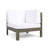 5-PIECE V SHAPE SOFA SET, WHITE