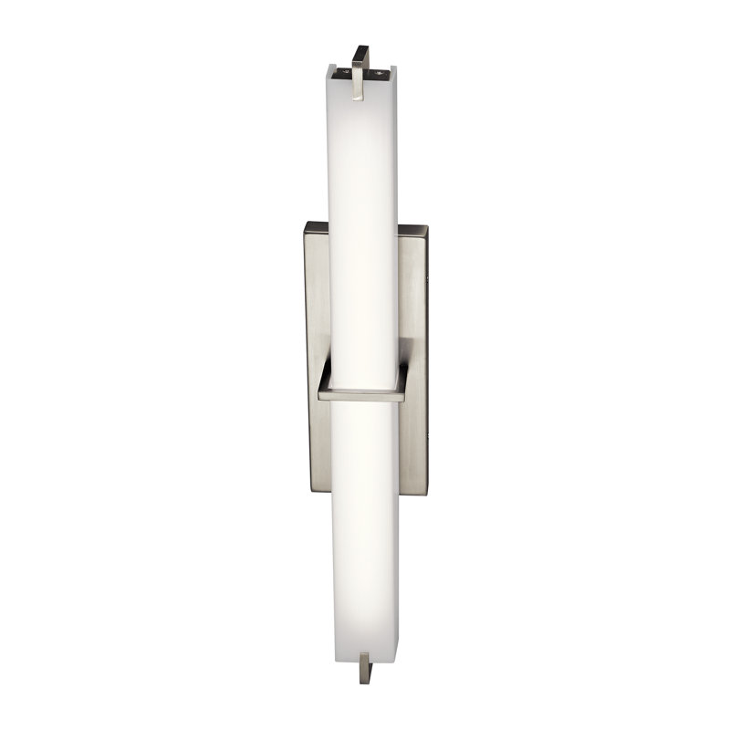 Carman 25.75-in Brushed Nickel LED Bath Bar