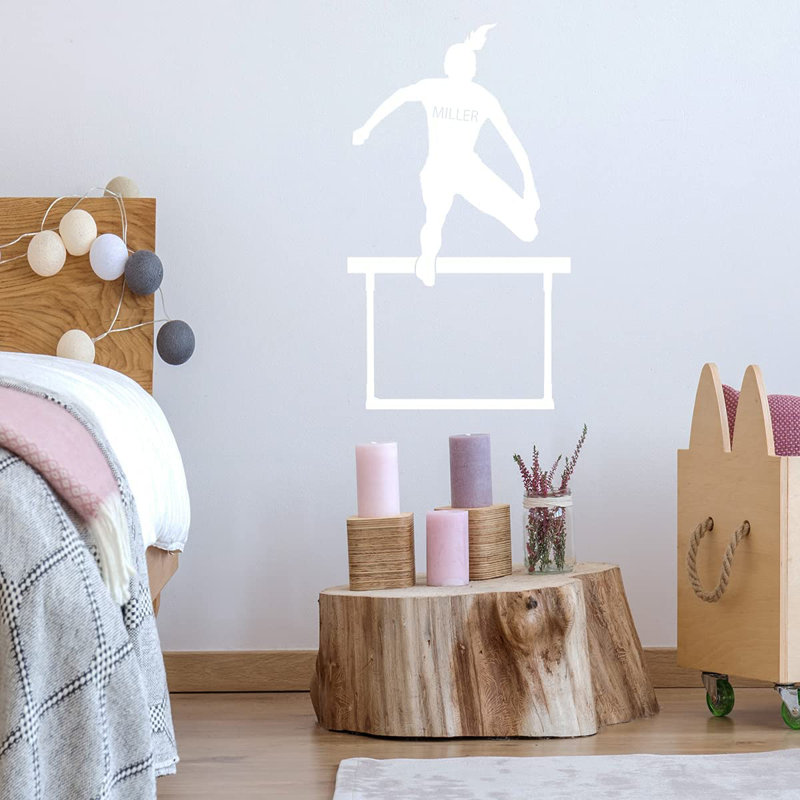 Text & Numbers Non-Wall Damaging Wall Decal, 23" H x 13" W, White