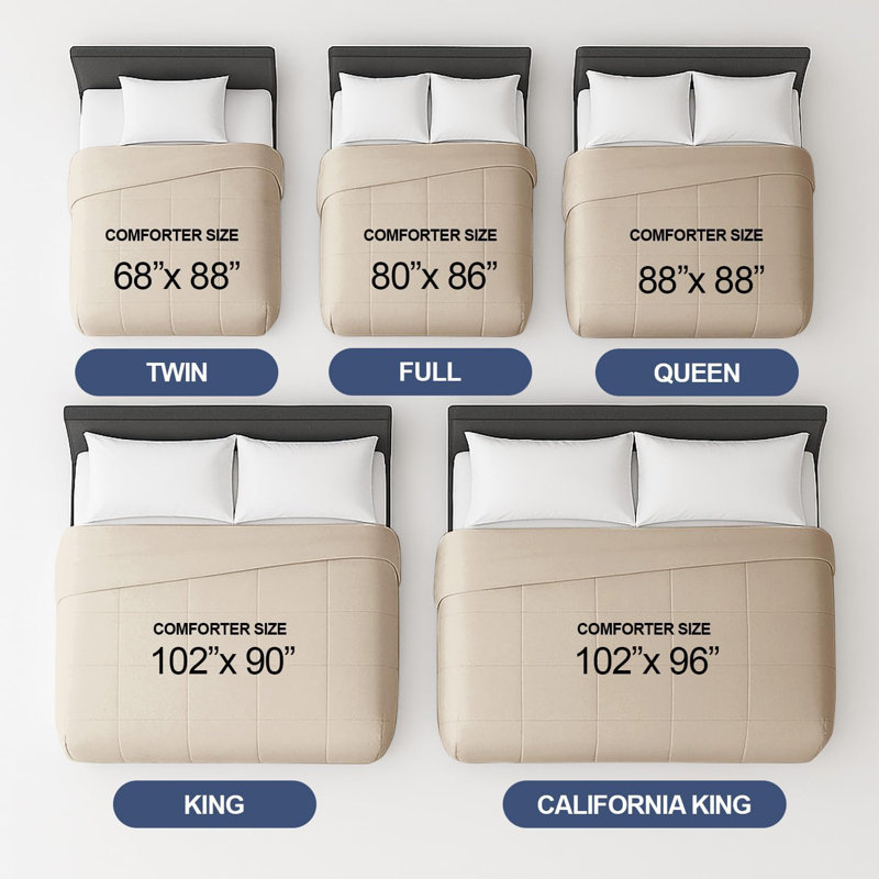 Édredon en duvet d'oie de qualité supérieure - chaud et léger, Lit simple, Crème
