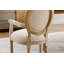 Chaise de salle à manger en bois massif de style français, ensemble de 2