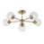 Antique Brass/Clear Spiral Glass selected