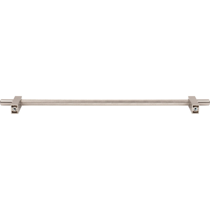 Larkin 3 Knurled Center Bar Pull, Satin Nickel, 12"