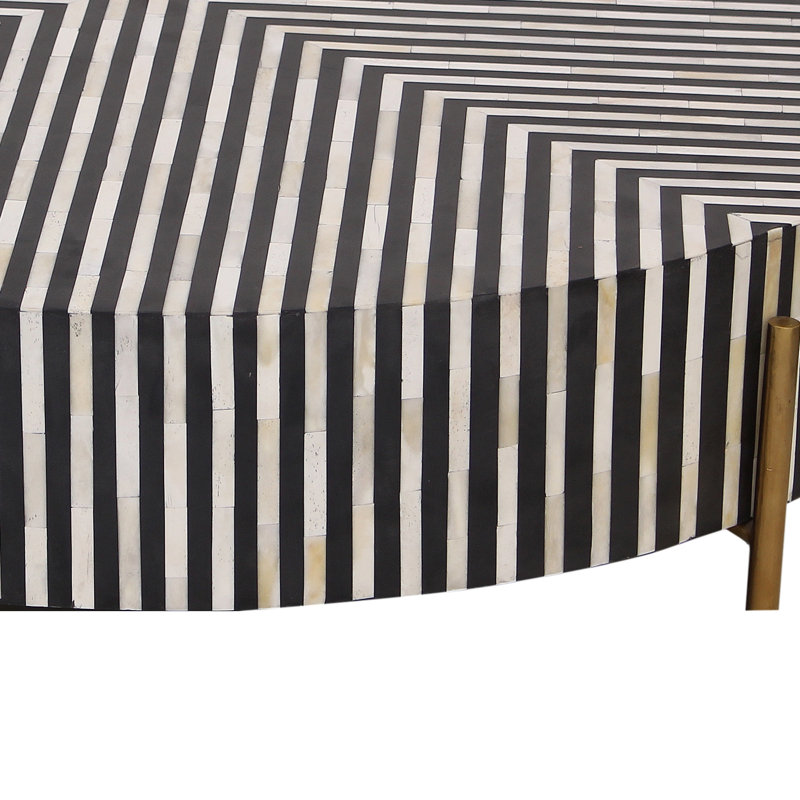 Chameau Coffee Table, 12" H x 42" L x 42" W