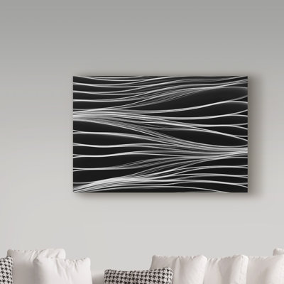 Wrapped Canvas Wall Art - Giedre T 'Playing With Paper I' Wall Art for Living Room, Bedroom, or Office Décor - 16x24