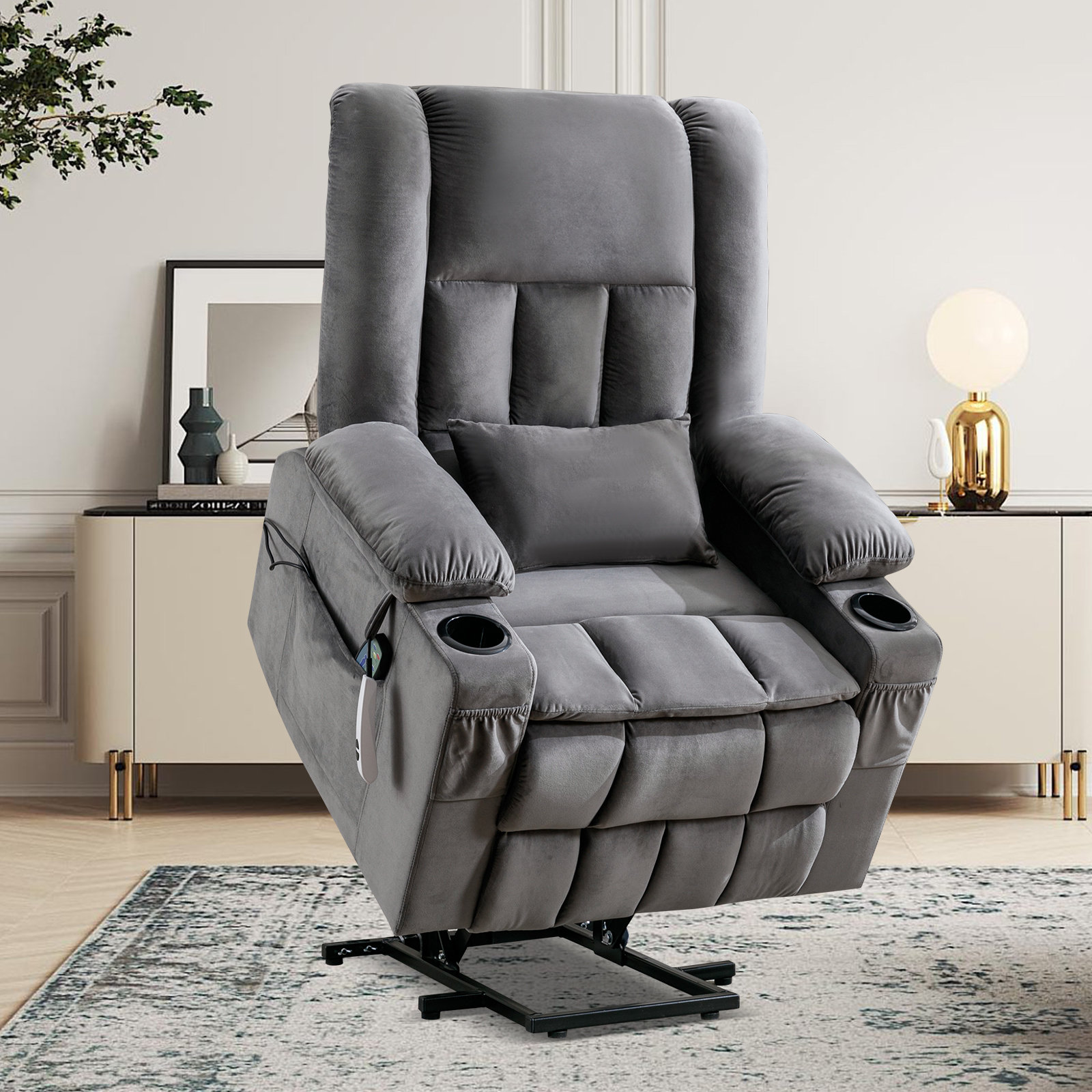 Latitude Run® Power Reclining Heated Massage Chair & Reviews | Wayfair