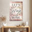 Plaque murale Kema Let's Stay Home Wreath-108483793