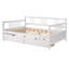 Lit de jour polyvalent en bois avec deux tiroirs, idéal pour la détente, le rangement et une utilisation multifonctionnelle dans divers espaces de vie-1438767672