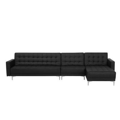 Finnegan 5 Seater Faux Leather Sofa Bed